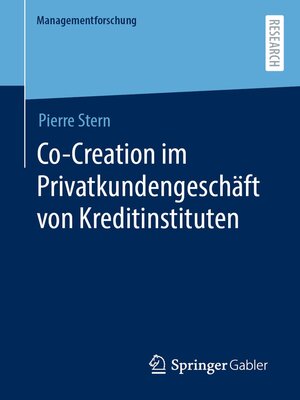 cover image of Co-Creation im Privatkundengeschäft von Kreditinstituten
